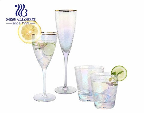 9oz Bunter Amazon-Top-Seller Umweltfreundliches Weinglas für dekorative Glasgläser für Hochzeiten