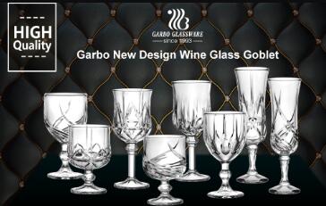 Garbo Weekly Promotions: New and unique design of engraved glass stemware