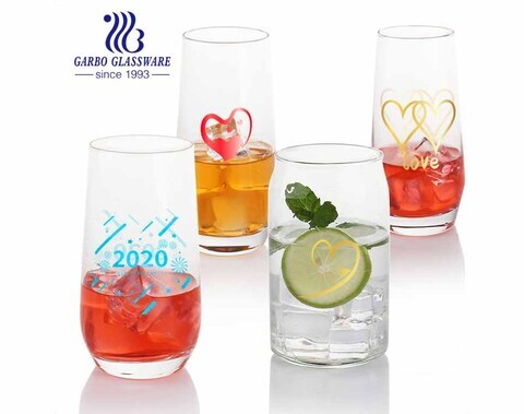 Machine blown can shape beer glass tumblers glass barware for beverage