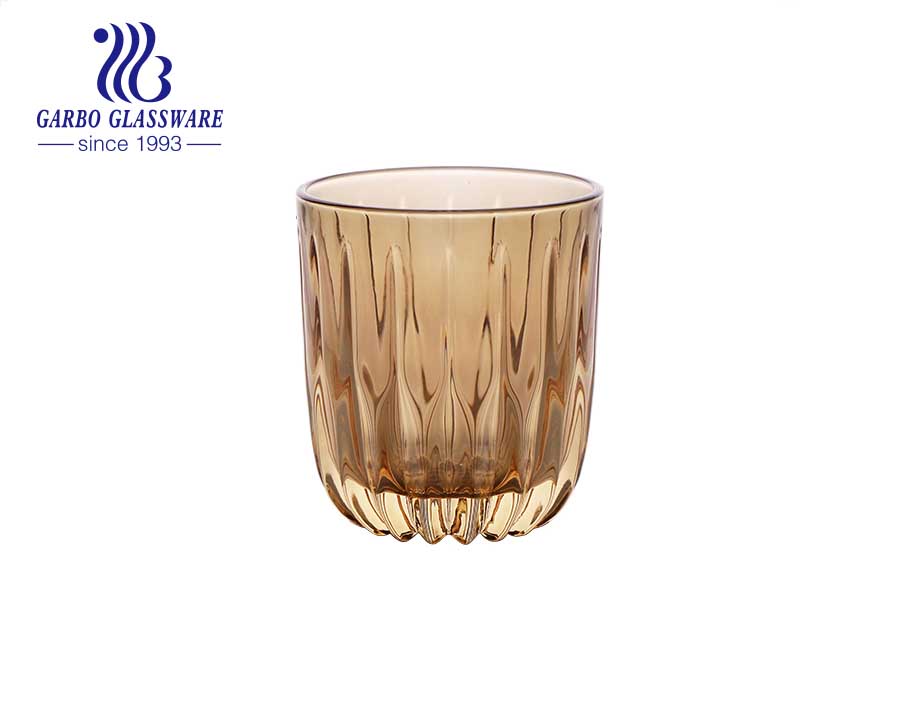 Großer Rabatt auf Lager 9oz gravierte goldene Glasschale mit unverblassender Galvanikfarbe