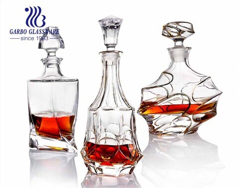 Il miglior whisky per decanter, decanter per whisky con bordo dorato e bicchiere con chiusura ermetica