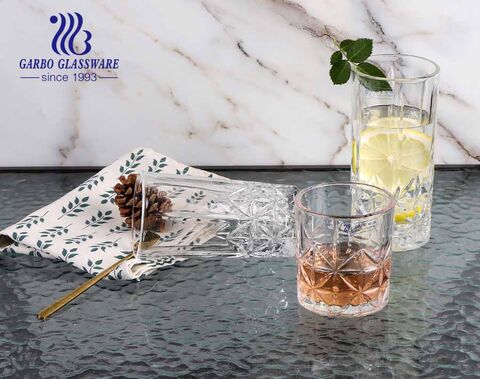 Garbo Glassware 2021 thiết kế mới bộ cốc thủy tinh khắc rượu whisky với tiêu chuẩn 8oz 9oz 11oz