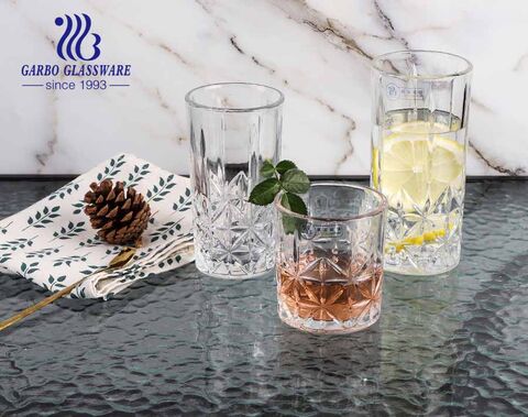 Garbo Glassware 2021 neue Design gravierte Whiskyglasbecher mit Standard 8oz 9oz 11oz