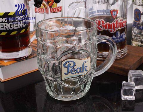 258ml custom beer glasses 9oz personalized beer mugs with printing logos 