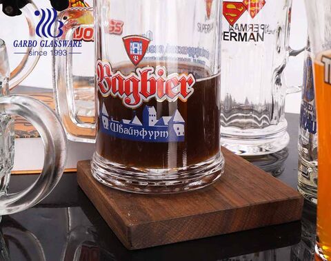 258ml custom beer glasses 9oz personalized beer mugs with printing logos 