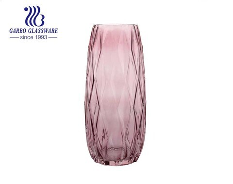 Diamond Purple Настольная стеклянная ваза для цветов Декоративная бутылка