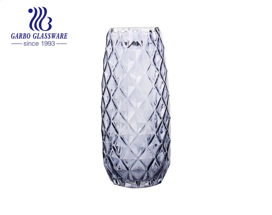 Diamant Lila Tischplatte Glas Blumenvase Dekorative Flasche