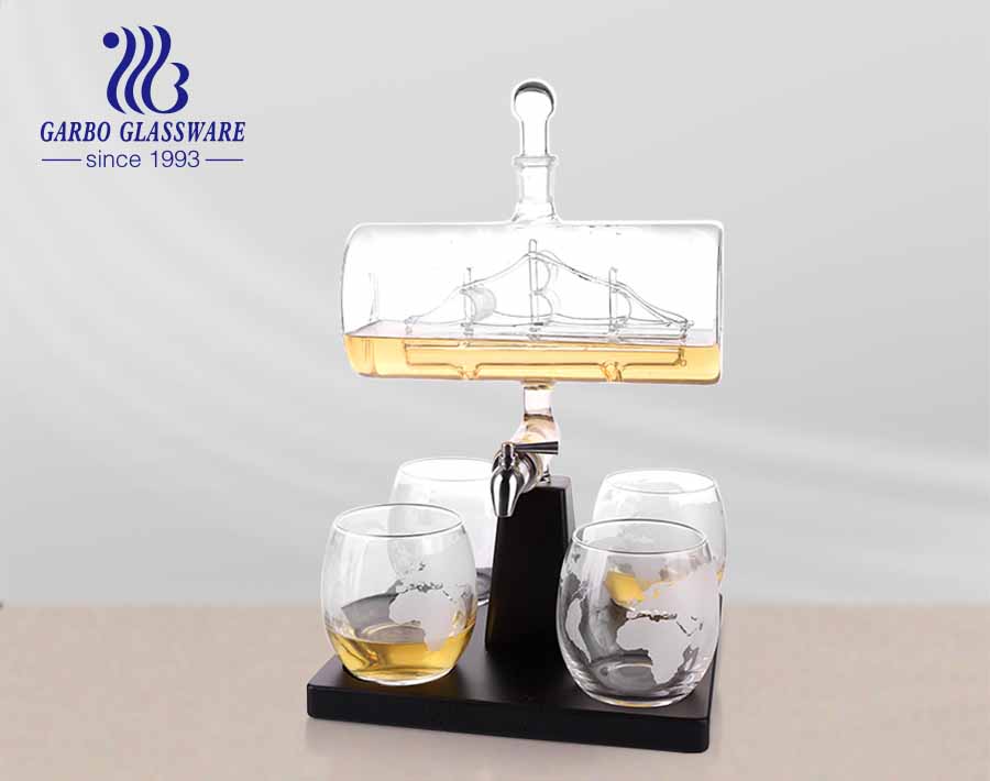 Crytal Sailboat Wine Decanter Amazon Global Decanter Set with Tap