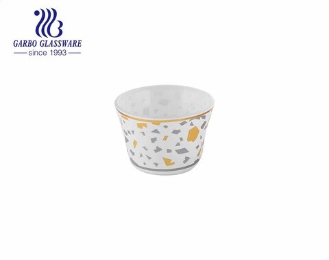 Taza de vidrio saki coloreada vaso de medida fresco personalizado con calcomanía personalizada taza de té