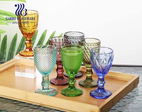50ml high quality solid color shot glass stemware for vodka drinking christmas gift for bar using 