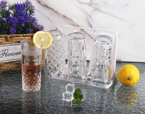 طور فنجان Garbo Glassware شكل طويل ونحيف 9 أوقية