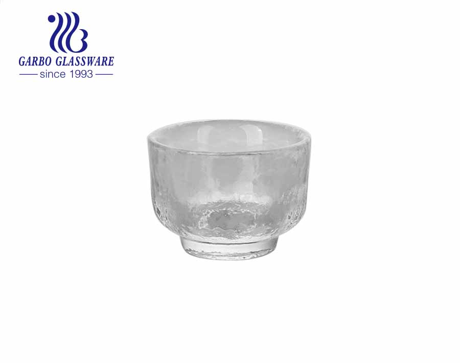 70ml handgemachte Schnapsgläser Hammermuster Glasbecher für Drink Spirits Wodka Pub