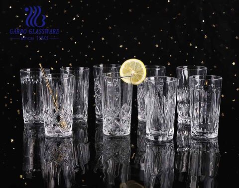 9oz massive production engraved glass cups with 2021 full new designs