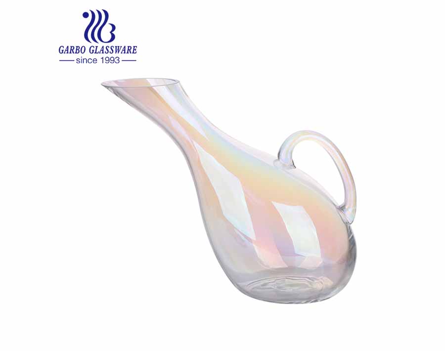Wholesale Carafe Hand Made Ion Plating Decanter Multicolor Customized Wine Decanter