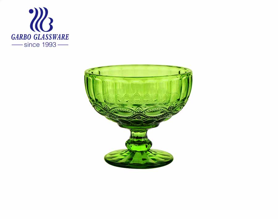 Garbo New Design Blei frei Klar Transparent Glashalter Glas Wüstenschale 11oz Glas Eisbecher