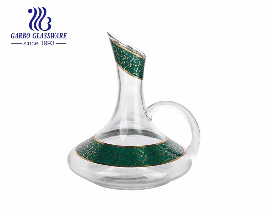 Decanter in vetro per vino rosso soffiato a mano con caraffa in cristallo premium