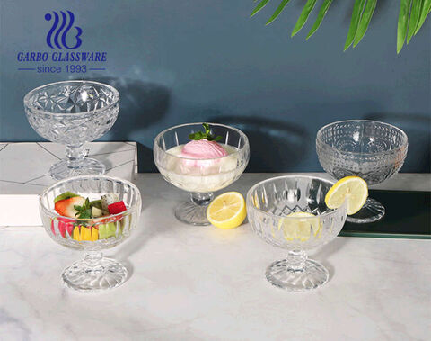 13 Unzen Big Mouth Design Glas Eisschalen, Eisbecher, Obstsalat Schalen bleifreie Glasplatte