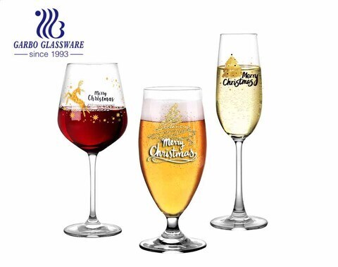 Vasos de cristal sin plomo de la taza de cristal de cerveza de gran capacidad para la cerveza Champagne