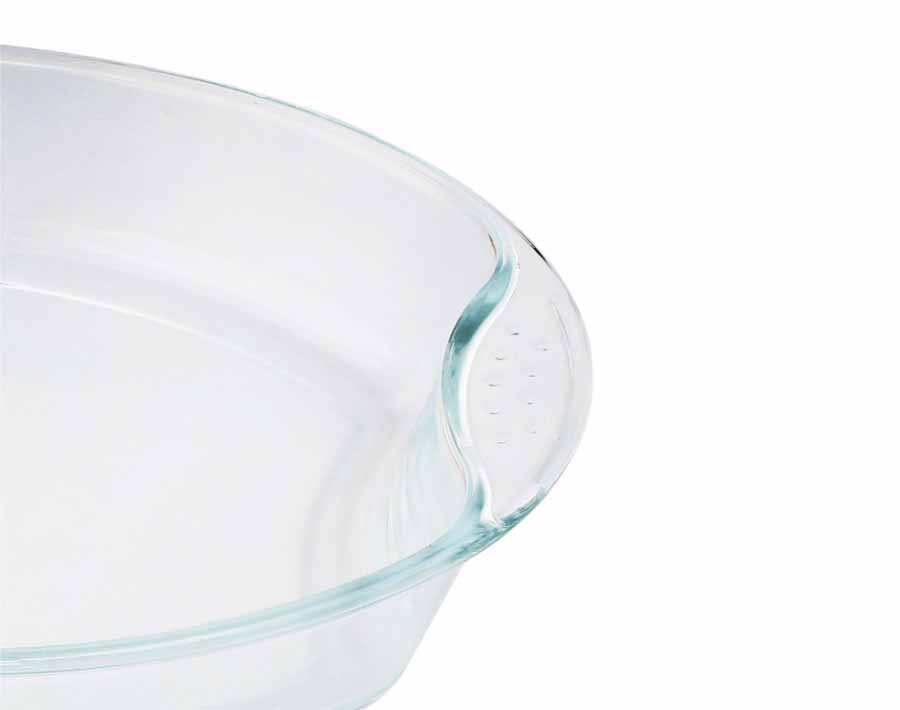 1800ml Rectangular Baking Glass Plate and 700ml Oval Borosilicate Glass Baking Dish