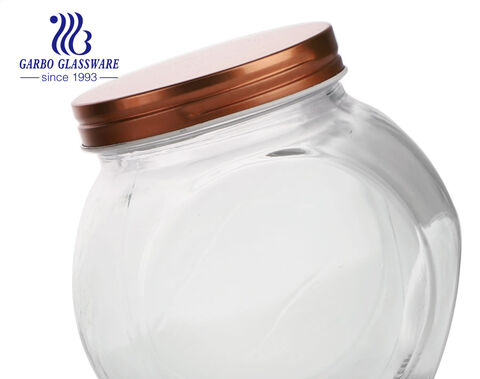 Großhandel Anker Hocking Transparente Klarglasgläser mit Deckel für Heritage Storage 900ml 1.3L 1.7L 2.5L