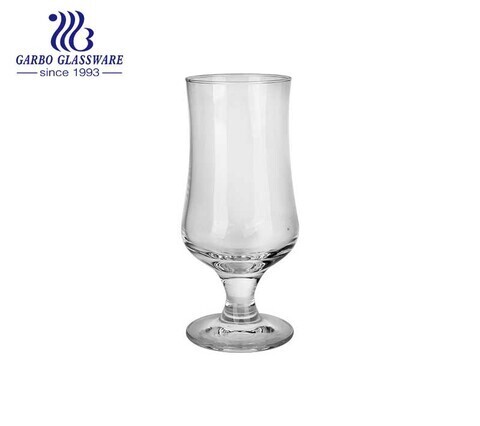 Vaso de vidrio soplado de brandy soplado a mano vaso de vidrio de cóctel de jugo de huracán