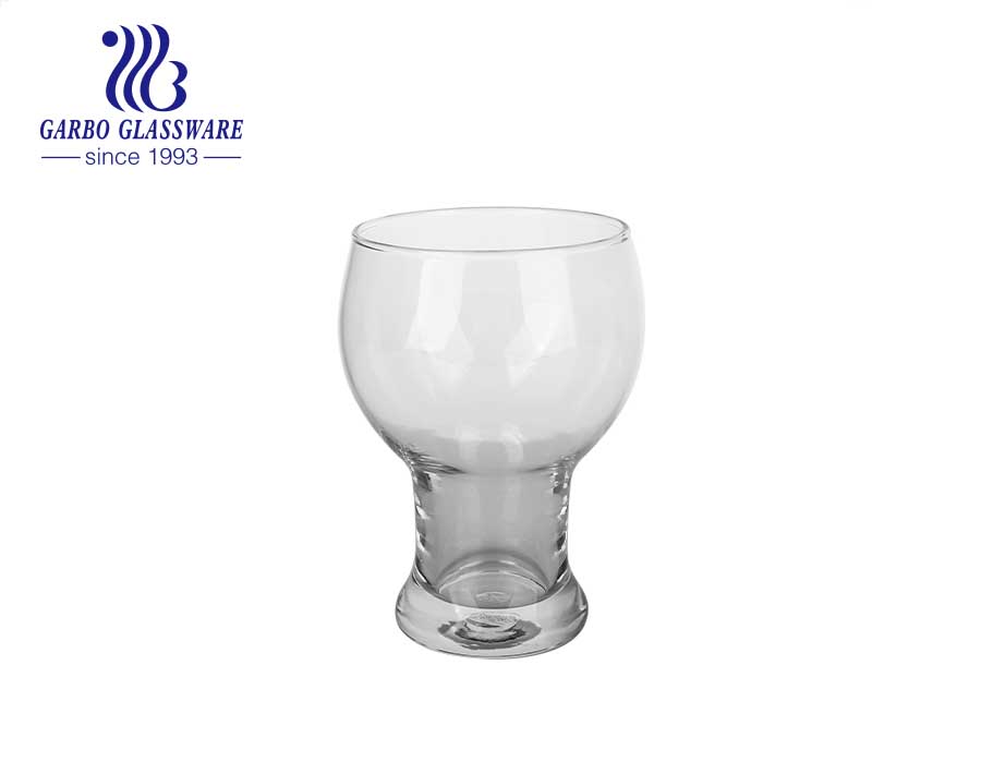 Vaso de vidrio soplado de brandy soplado a mano vaso de vidrio de cóctel de jugo de huracán