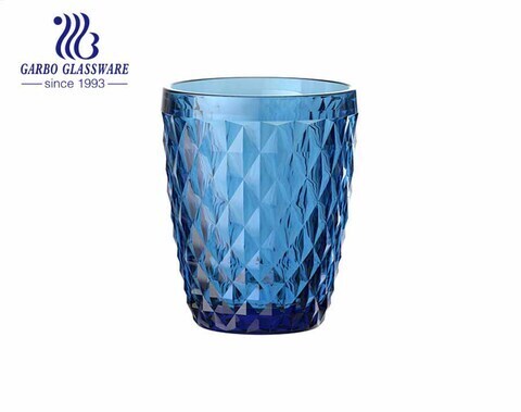 8oz round water juice drinking glass tumblers spray color for restaurant hotel 