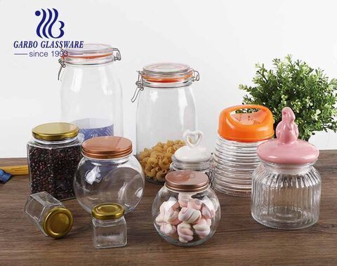 Wholesale Clear Canister With Lid Airtight Containers Candy jars