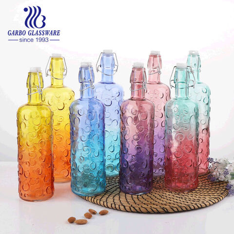 home decoration collection bottle  1050 ml  water glass bottle juice beverage bottle  lead free sporty Bottle