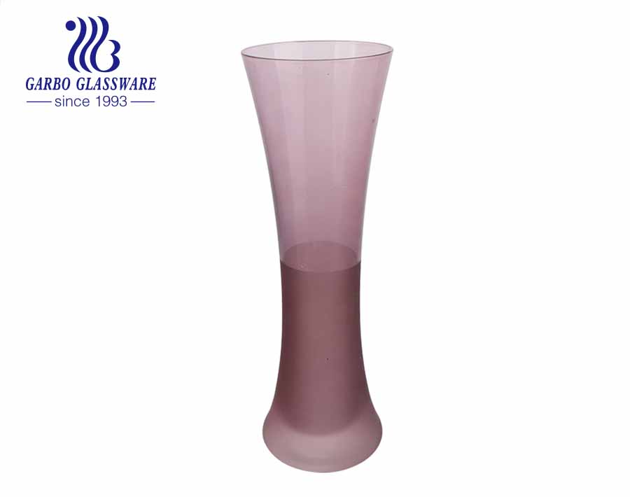  Flora Glassware  6 inches Height  Purple  Glass Vase Glass Flower Holder 