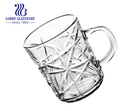 8 Unzen klassische Glas-Kaffeetassen mit GARBO-Patentdesigns Glasbecher aus dem Nahen Osten mit Griff