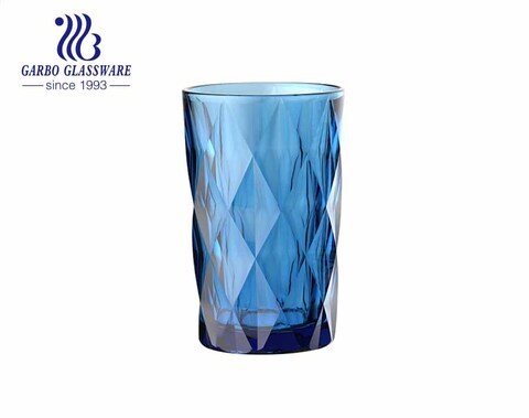 350ml high quality spray color glass tumblers for water juice drinking supermarket glassware tableware 