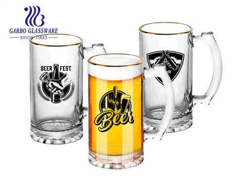 16oz classic beer steins personalize decal designs beer glasses for promotion 
