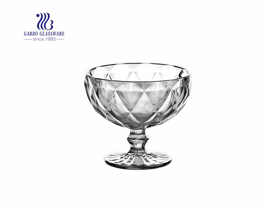 3.5oz Crystal Glass bowl dessert bowl ice cream cup with footed base 