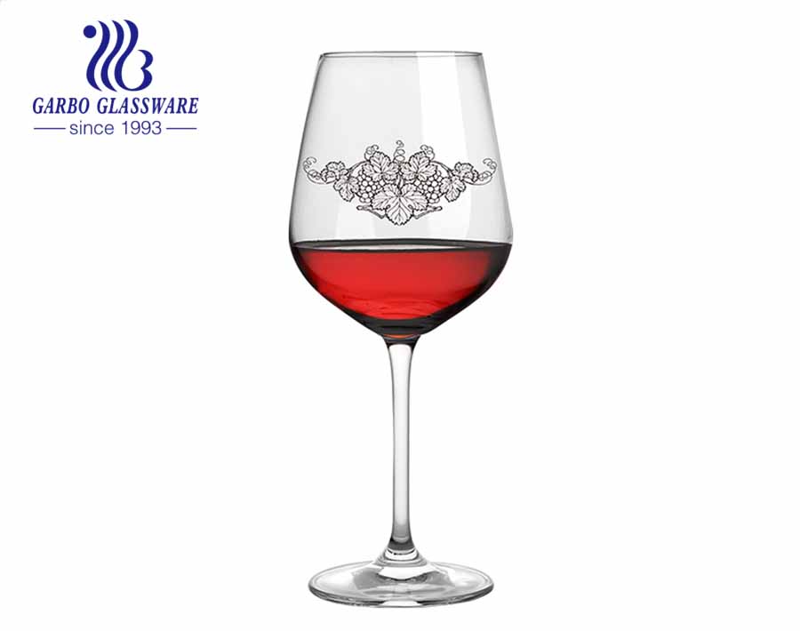 17 Ounce Stemware Wine Glass Lead Free Crystal Clear Classic Design Perfect for Red Wines & White Wines