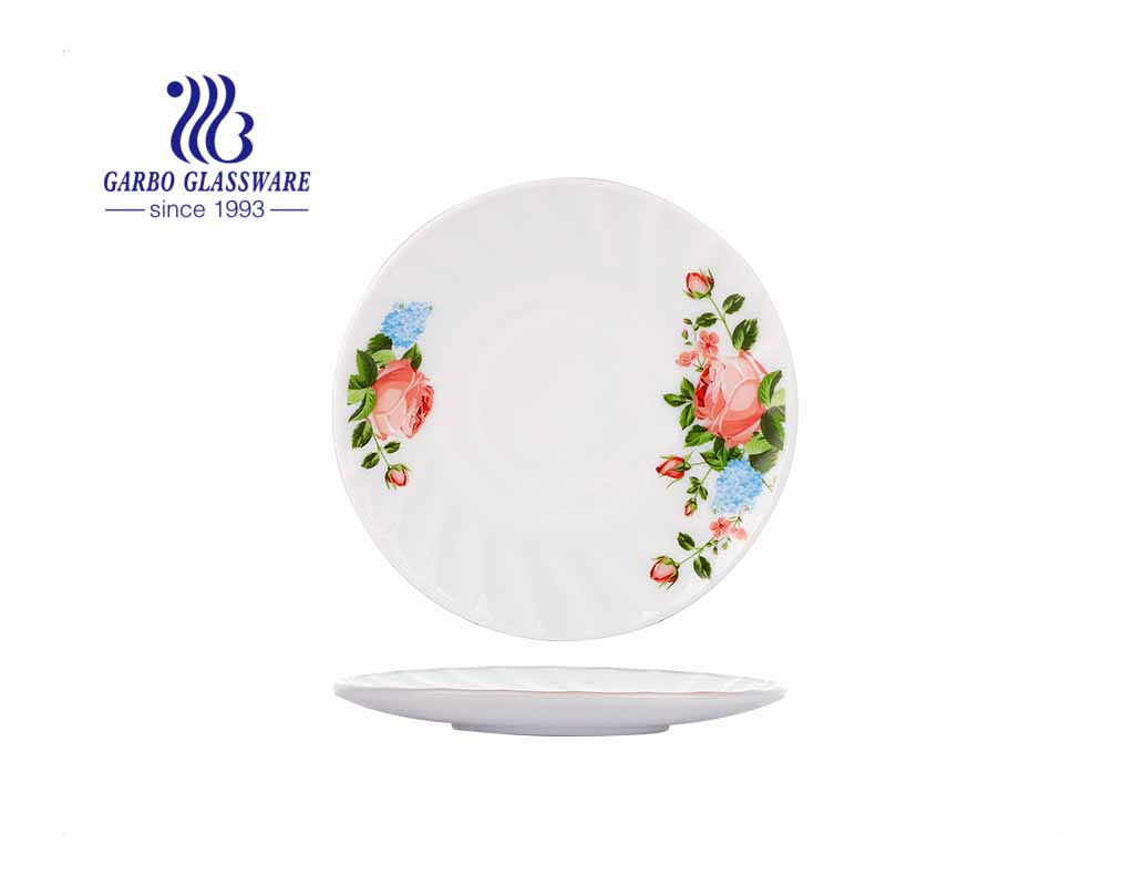 4.5 inch heat resistant white opal glass rice bowl tempered white opal glassware