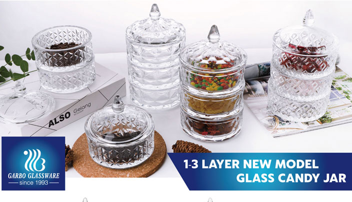 Garbo New Design Glass Candy Jars