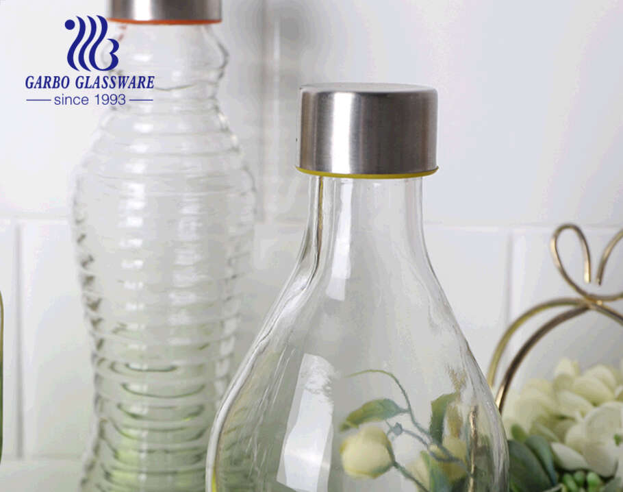 1100ml glass storage bottle Free Leak-proof glass soda lime  bottle juice beer milk storage bottle  indoor outdoor water bottle