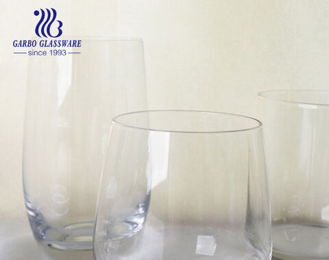 En stock Multi tailles 10 oz 11 oz 12 oz 13 oz gobelet en verre transparent de formes populaires