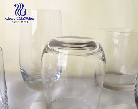 In stock multi sizes 10oz 11oz 12oz 13oz popular shapes clear glass tumbler