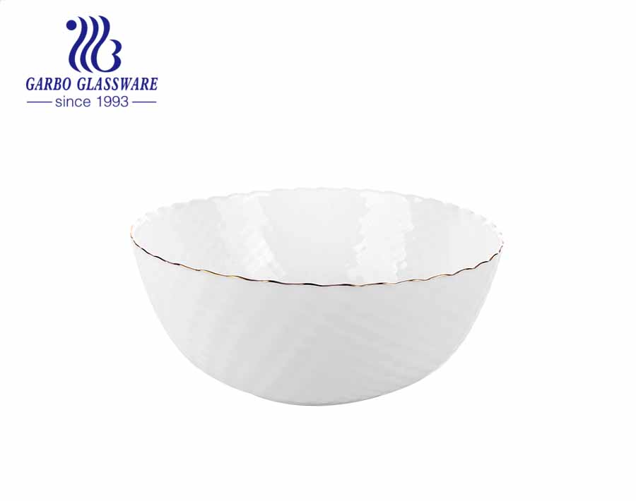 weißes Opalglas Teetasse und Kaffeetasse Set Glaswaren Trinkset klares kundenspezifisches Design trinkt Glas