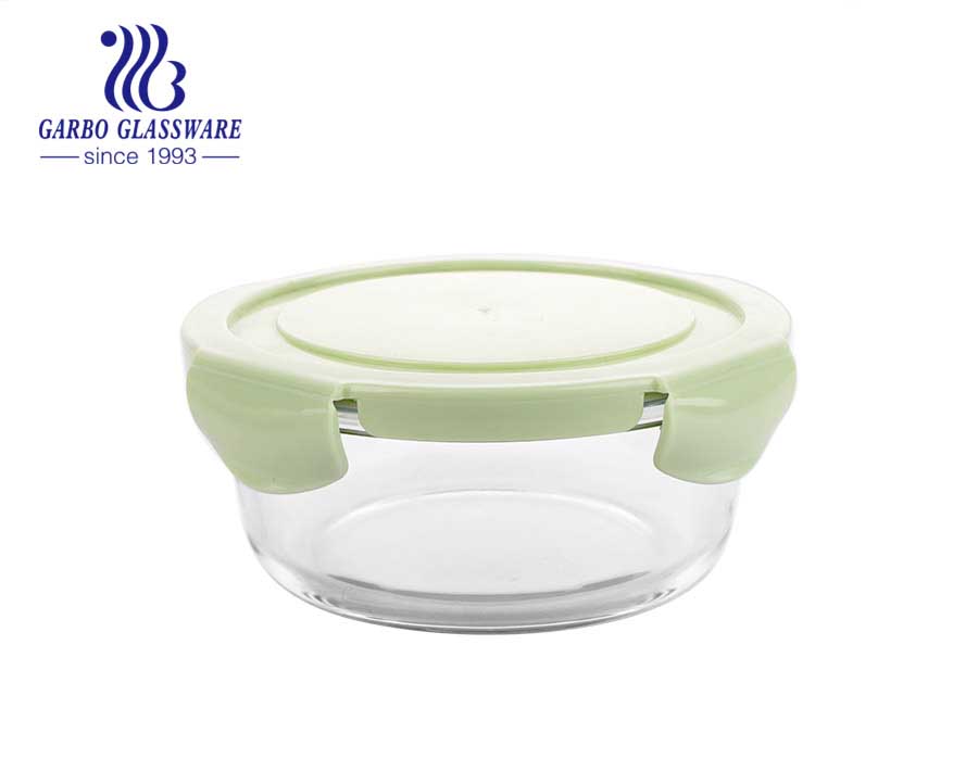 600ml Hot sales Microwave Oven Safe glass food container leakproof bento lunch box meal prep storage food container