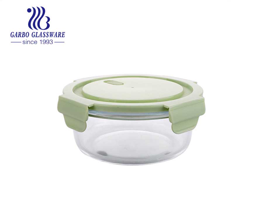 Hot Sell Microwave Safe Brosilicate Glass Food Storage Container, Glass Shcool Lunch Bento Box 320ml