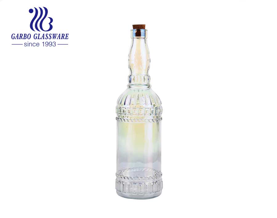 33oz amber yellow color glass bottle storage bottle with flip top airtight lid beer juice clear glass maker 