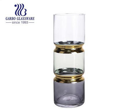 30 cm de altura Design especial 3 camadas Porta-vasos de vidro Fancy Flora Glass Garrafa de vidro decoração prática coleção para casa