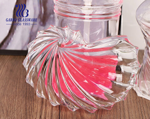 Hotel 3 pcs transparent customized design glass bathroom accessories set dispenser cup soap dish for kitchen