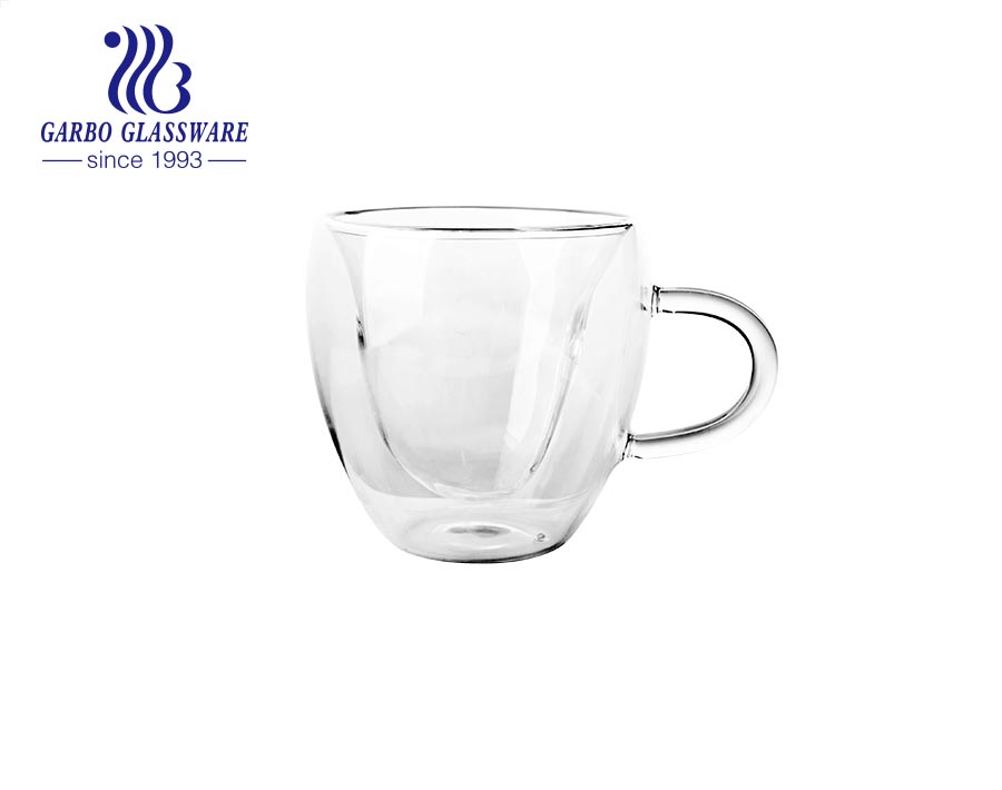 Heart Shaped Double Wall Glass Mug – The Lilac Butterfly