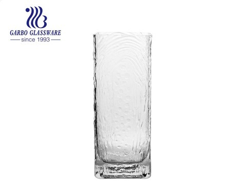 ريترو منضدية مربعة الشكل حامل مزهرية زجاجية زجاجة زجاجية كوب زجاجي شفاف جميل