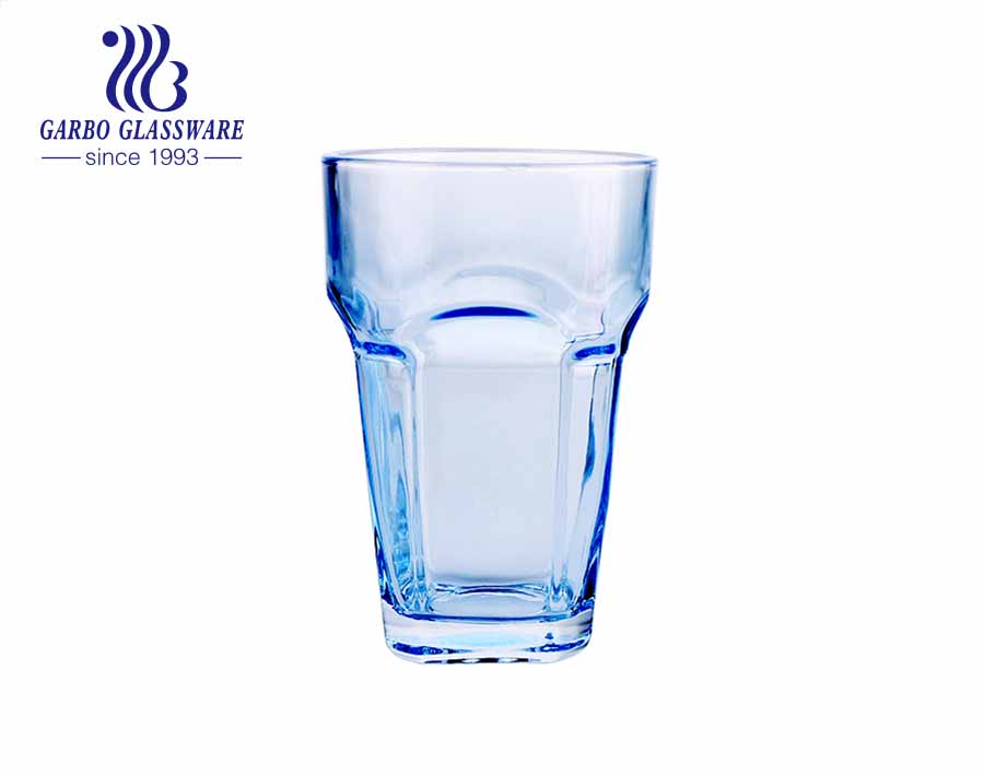 Großformatiger 16oz Indien Afrika Lateinamerika beliebter Glasbecher mit Farbdruck