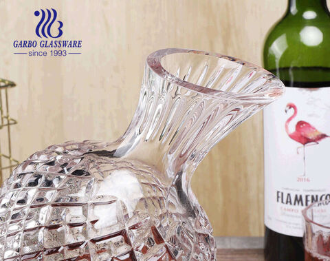 Chất lượng cao khắc decanter xoay con quay hồi chuyển rượu vang đỏ pha lê sáng tạo trang trí nhà sang trọng decanter rượu whisky